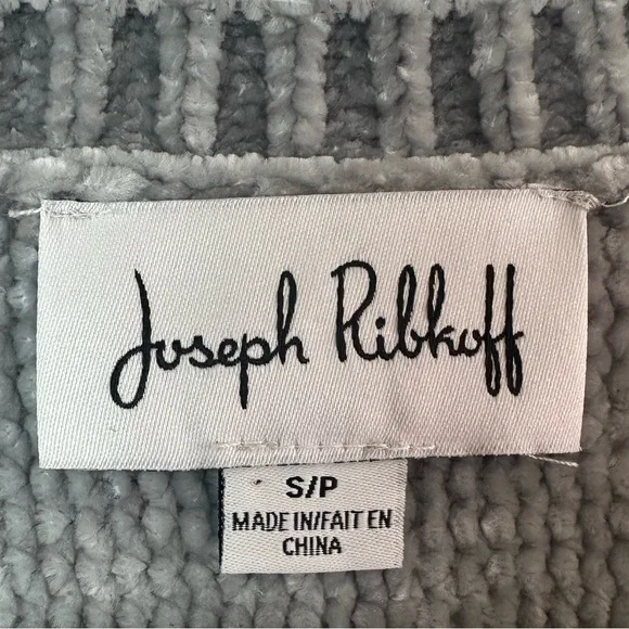 Joseph Ribkoff Gray Ribbed Sweater Size S Women Knit Crew Neck Cozy Top - Picture 5 of 6